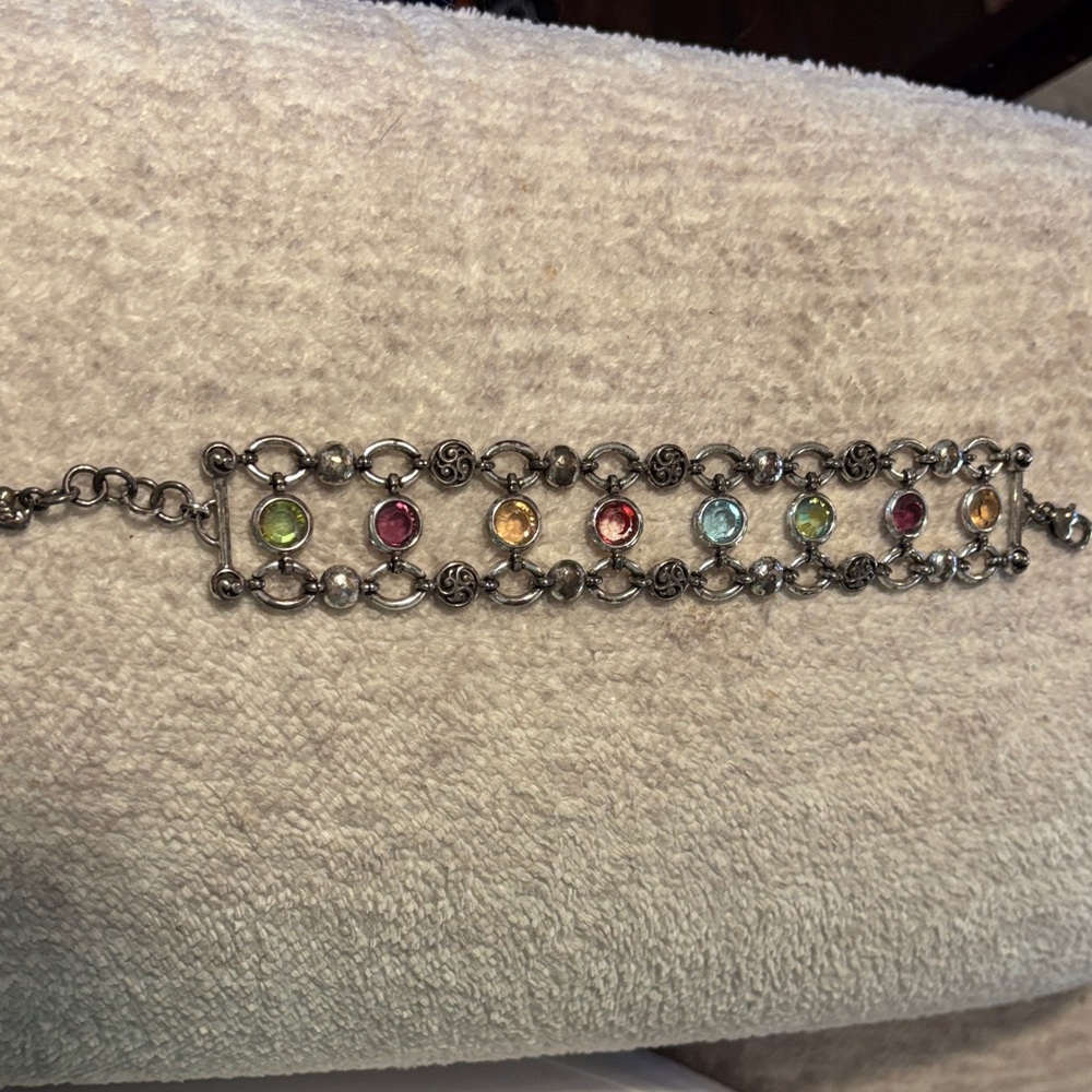 Vintage Brighton matching gemstone necklace and bracelet - Picture 6 of 8